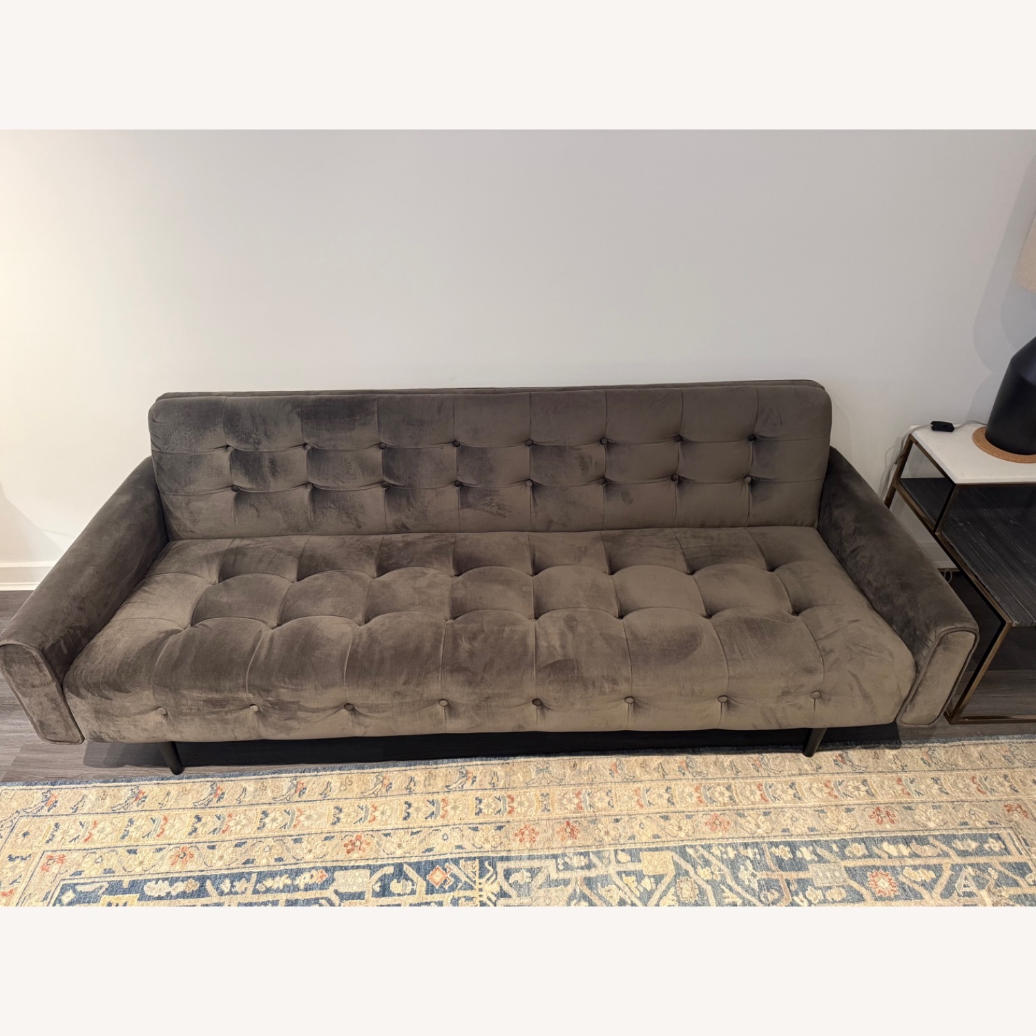 Jonathan Adler Rutledge Sofa Bergamo Graphite - image-1