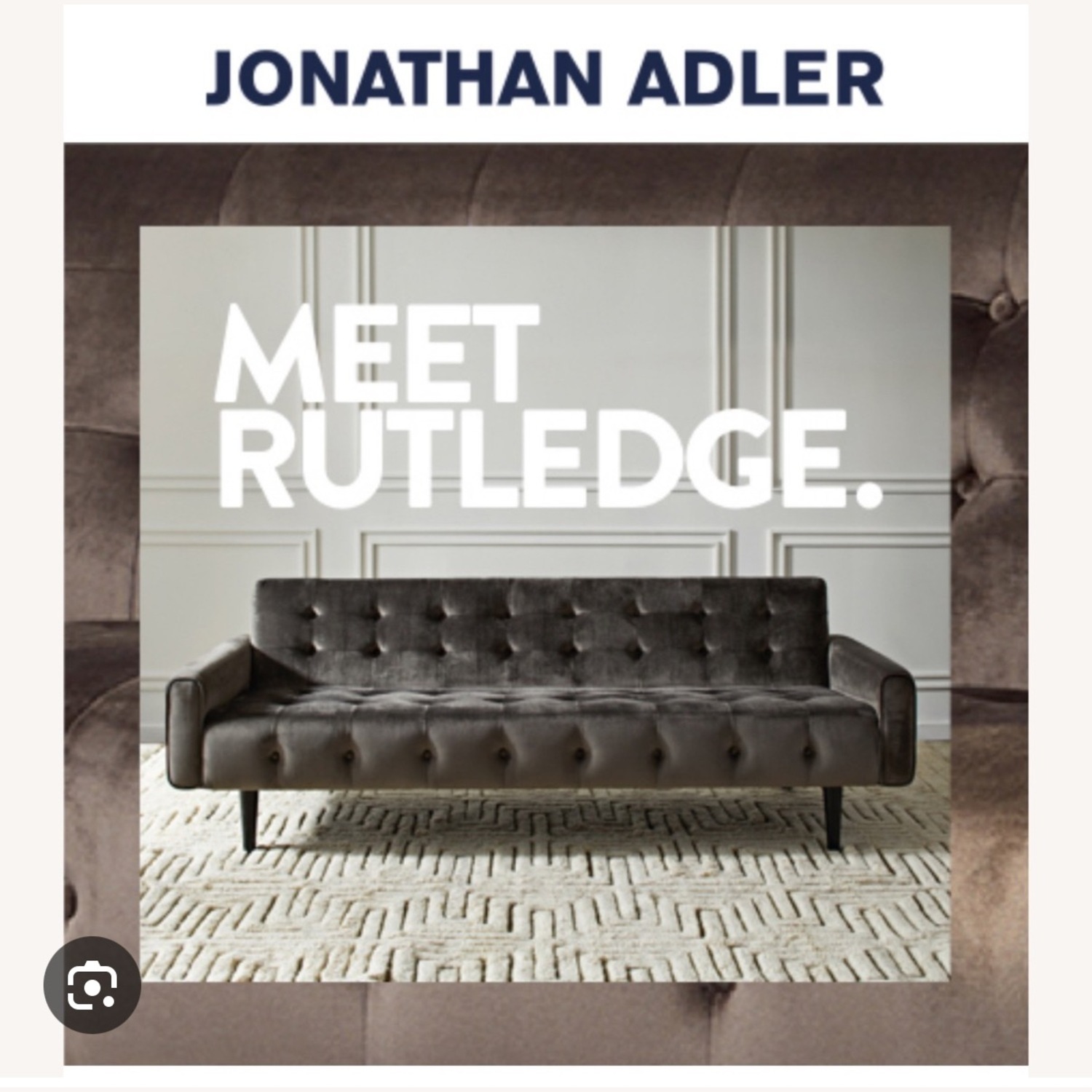 Jonathan Adler Rutledge Sofa Bergamo Graphite - image-3