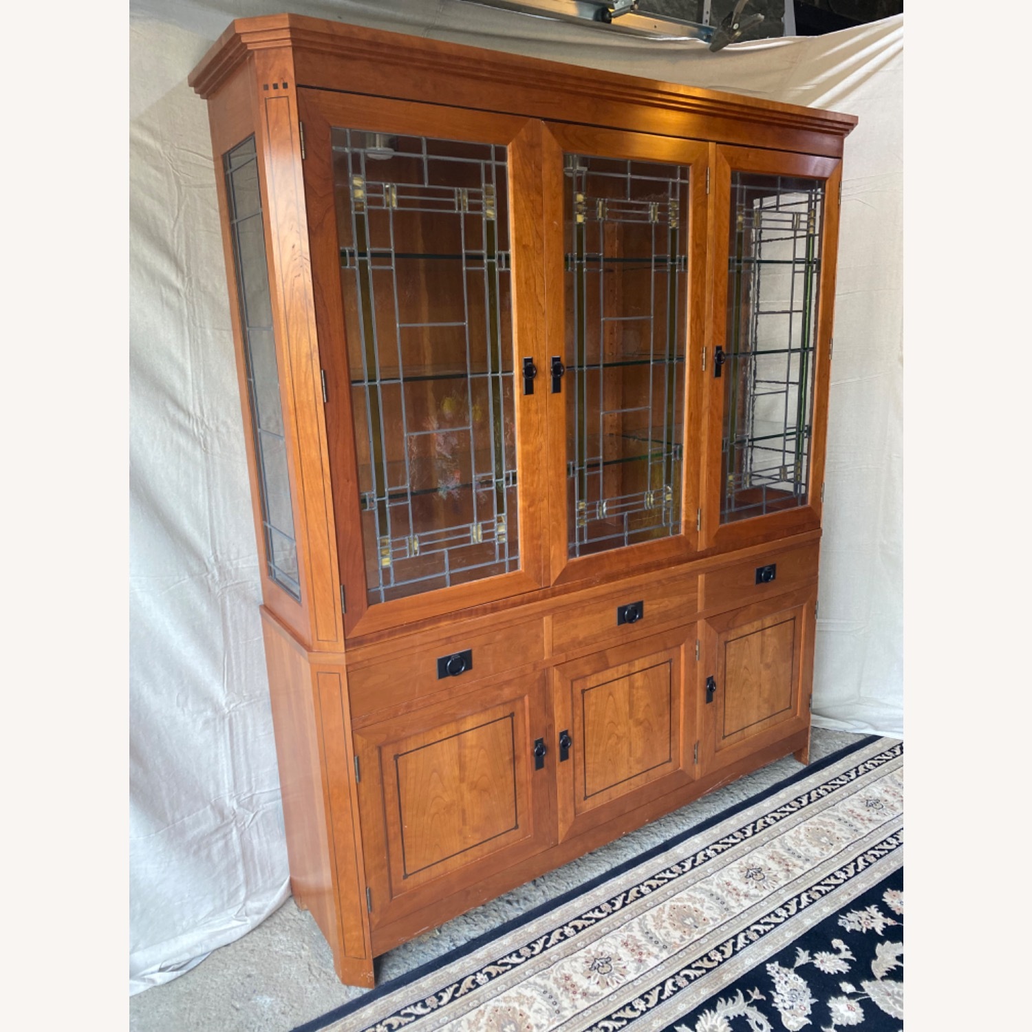 Stickley Three Door Buffet and China Top - image-1
