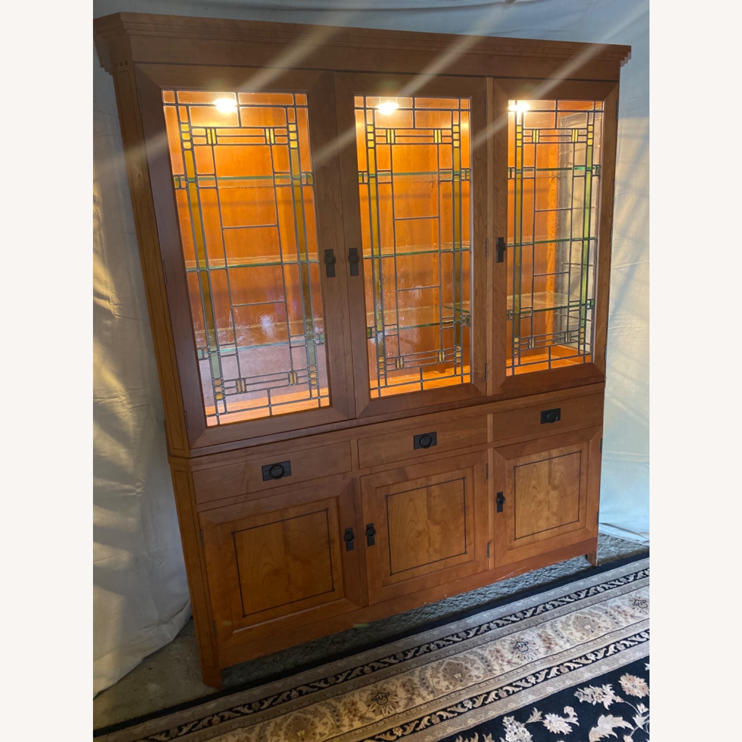 Stickley Three Door Buffet and China Top - image-5