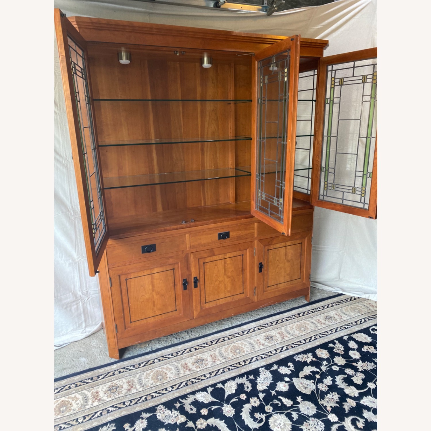 Stickley Three Door Buffet and China Top - image-8