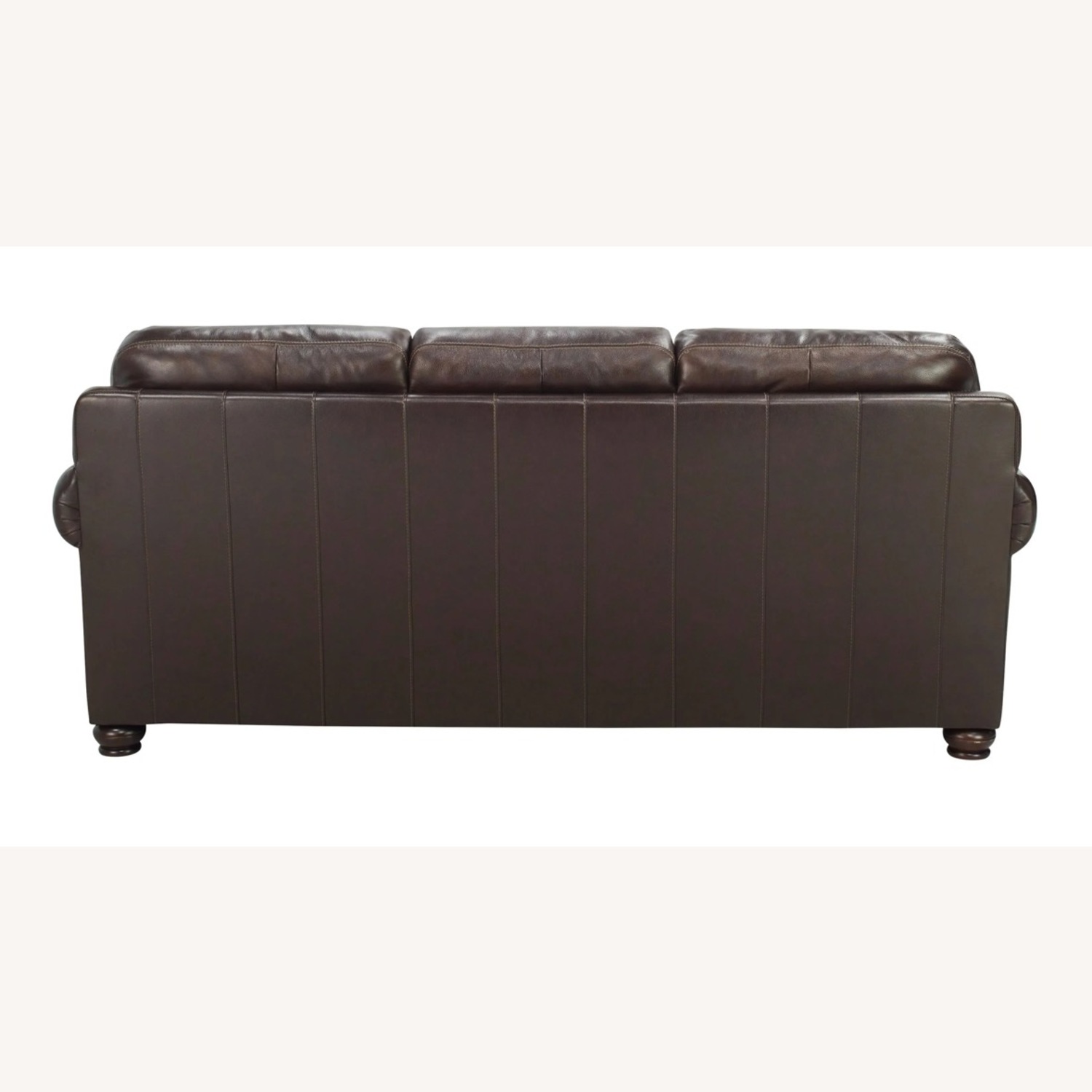 Raymour & Flanigan Alistair Leather Couch - image-3