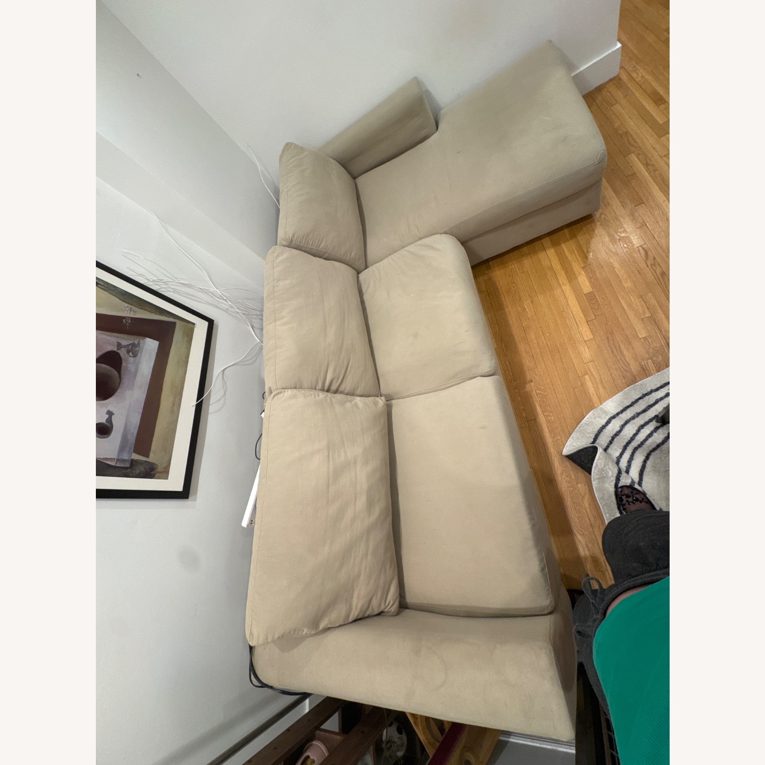 Sage Green Super Soft Sofa - image-4
