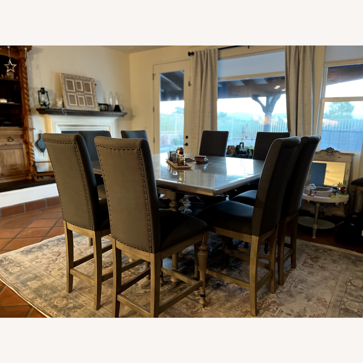 Caira Countertop 8-Piece Dining Set - image-0