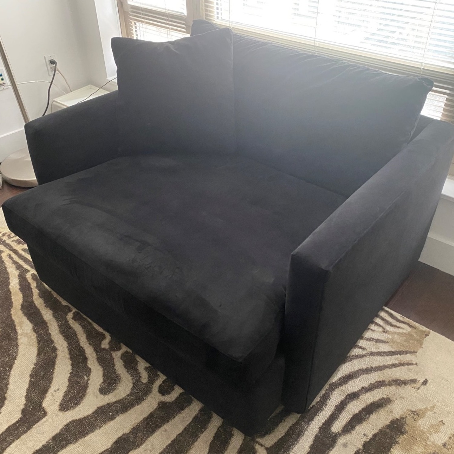 Crate and Barrel Chair and a Half with a Pillow - image-2