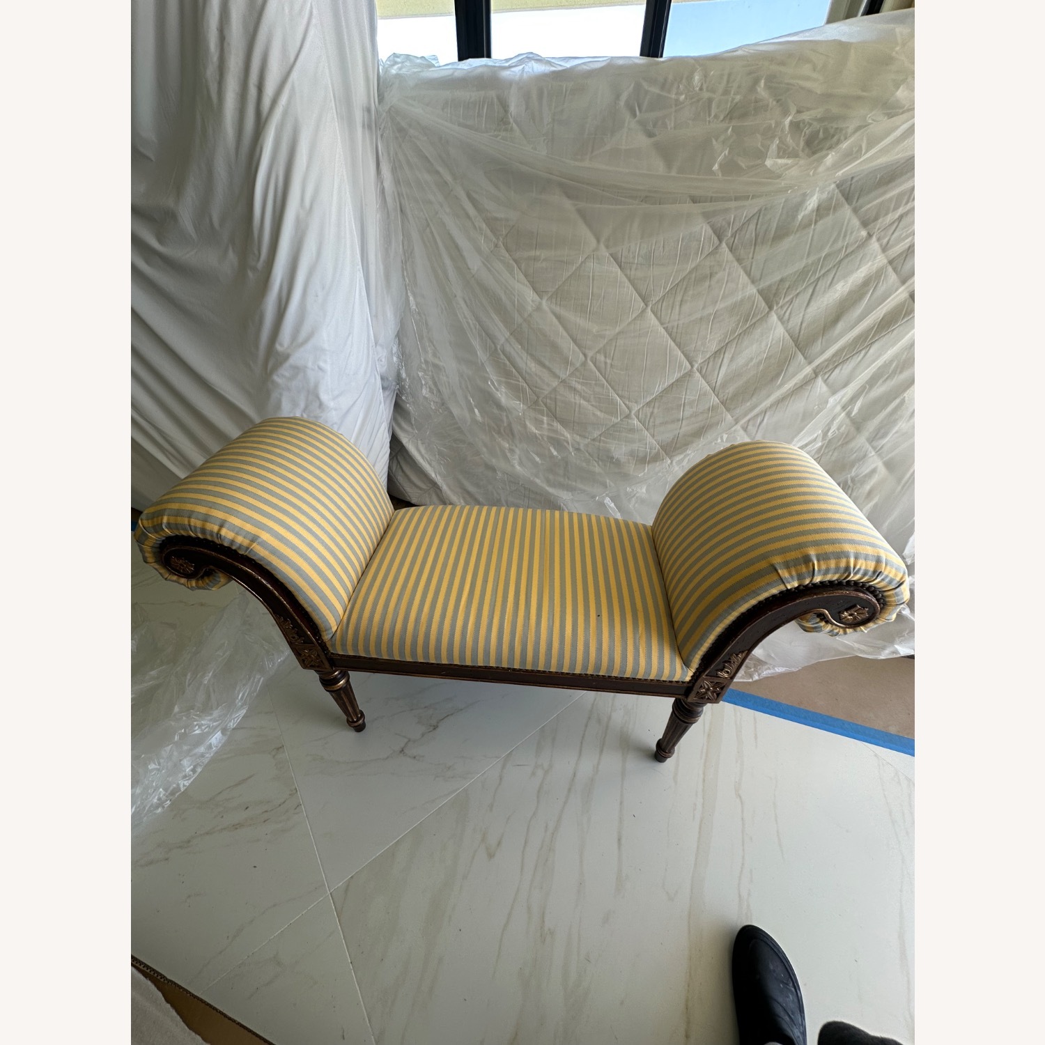 Mahogany Antique Bench - image-2