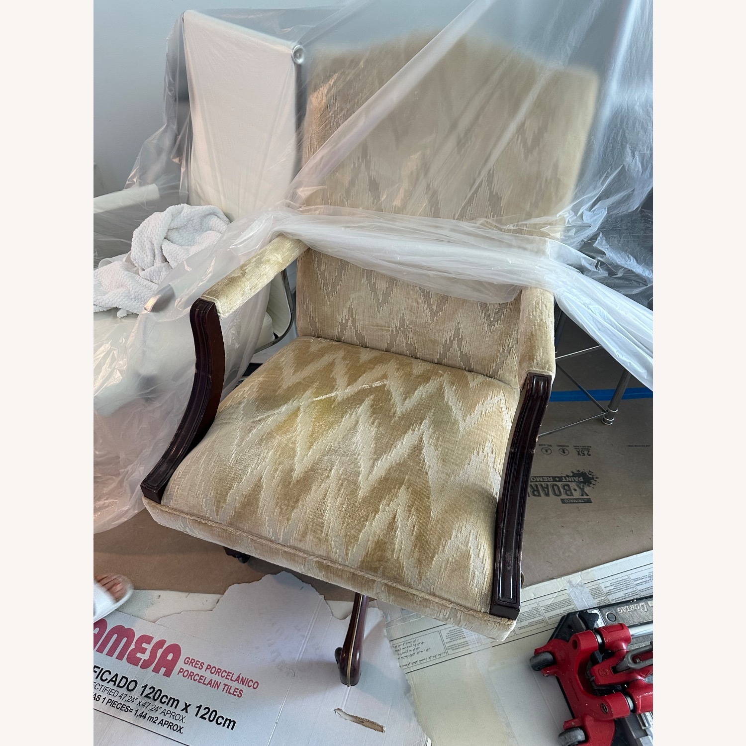 Oak 1914 Antique Swivel Office Desk Chair - image-3