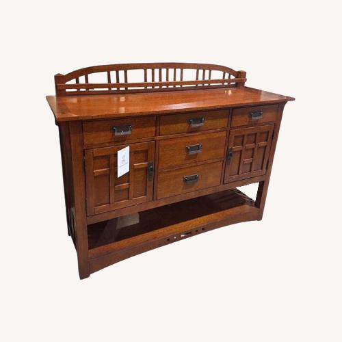 Used Broyhill Mission Style Artisan 5-Drawer Buffet for sale on AptDeco