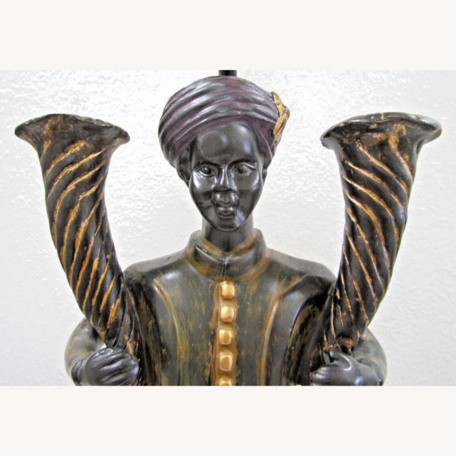 Pair Blackamoor Sculpture Table Lamps - image-9