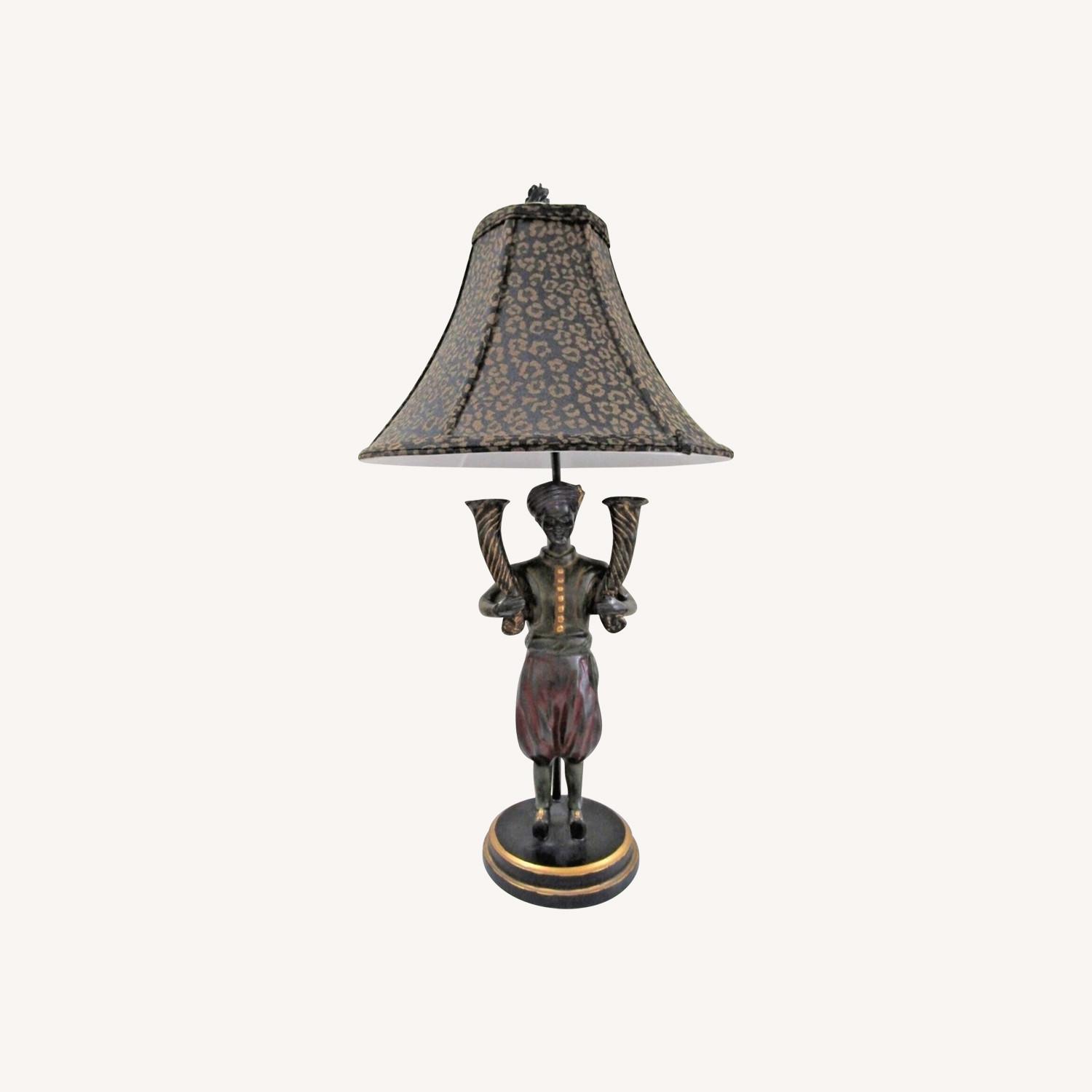 Pair Blackamoor Sculpture Table Lamps - image-0