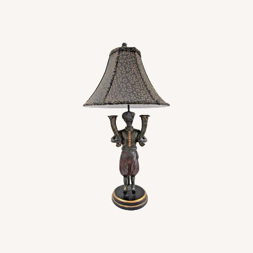 Used Pair Blackamoor Sculpture Table Lamps  for sale on AptDeco