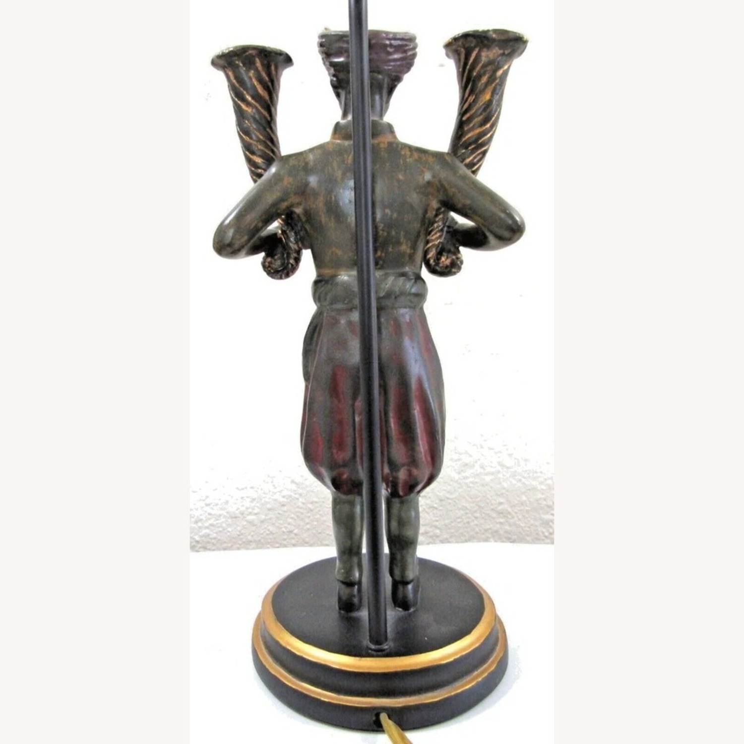 Pair Blackamoor Sculpture Table Lamps - image-7