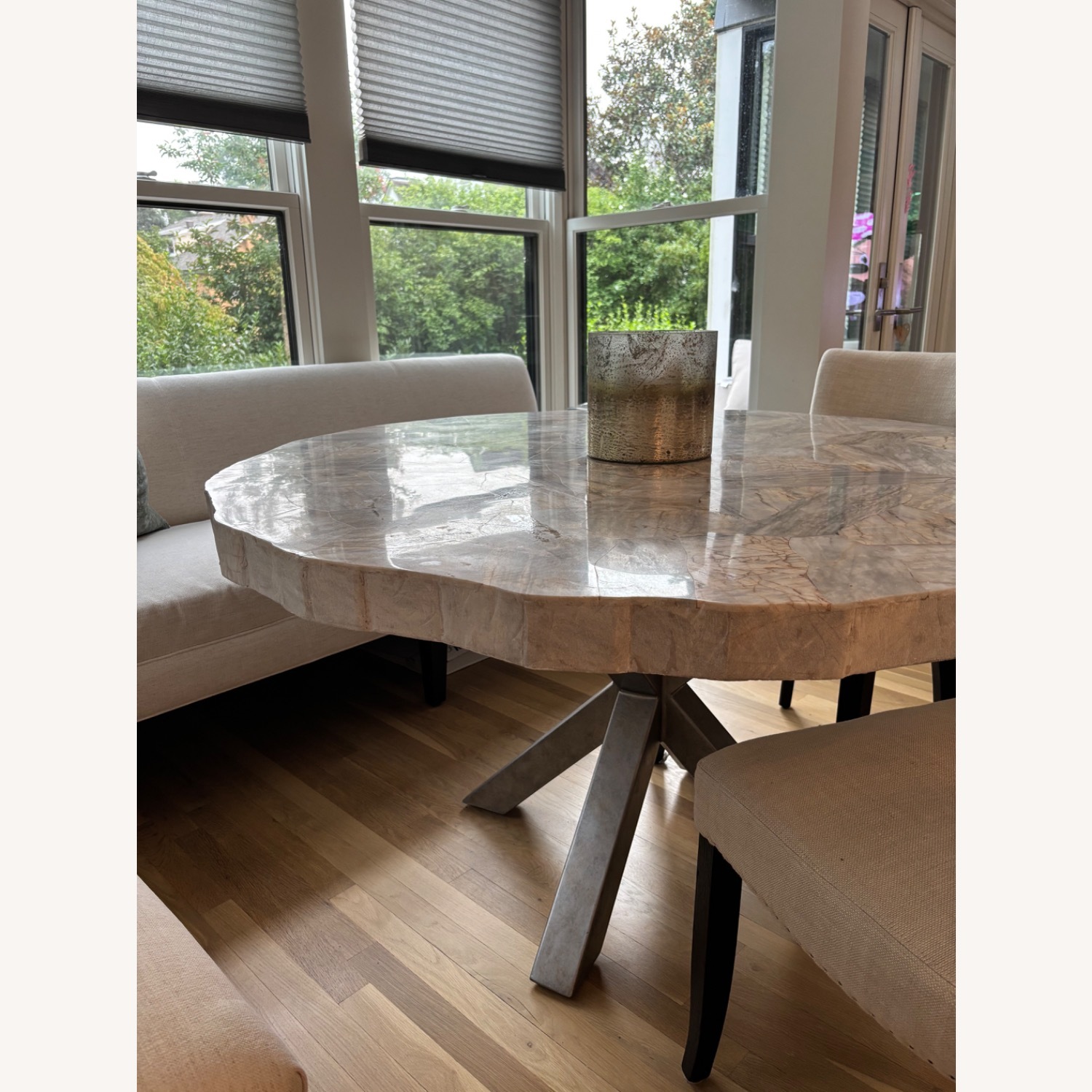 Arhaus Petra Marble Dining Table - image-2