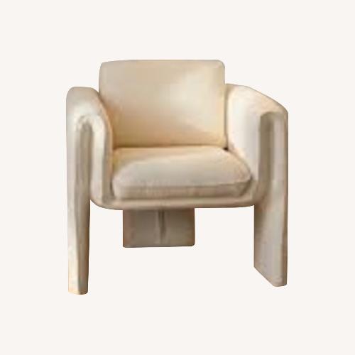 Used Urban Outfitters Floria Ivory Accent Chair for sale on AptDeco