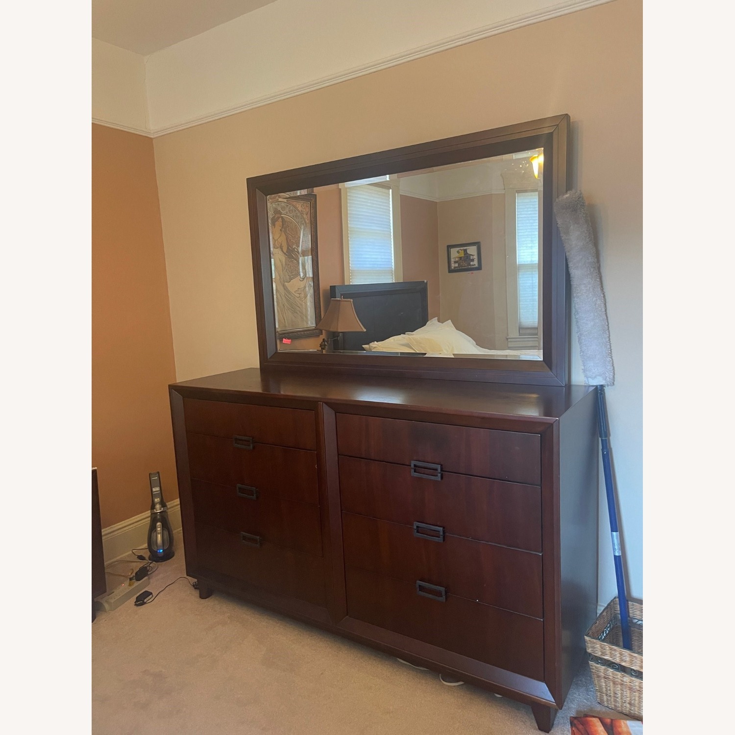 Raymour & Flanigan Dresser and Mirror - image-1