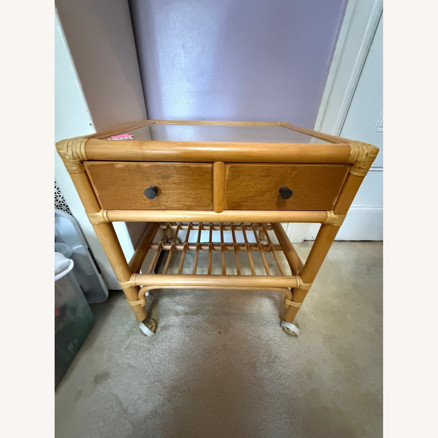 Bamboo Pair of Side Tables - image-2