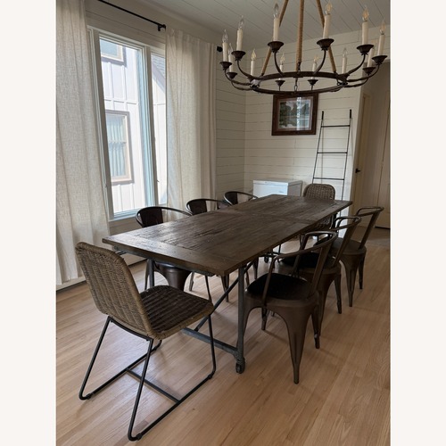 Used Restoration Hardware Flatiron Dining Table 92'' for sale on AptDeco