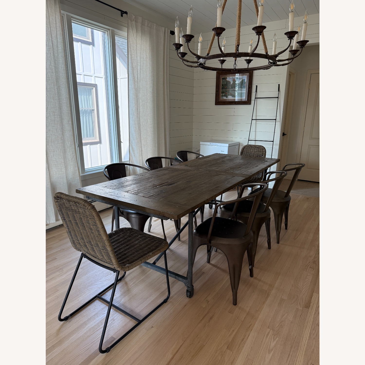 Restoration Hardware Flatiron Dining Table 92'' - image-1