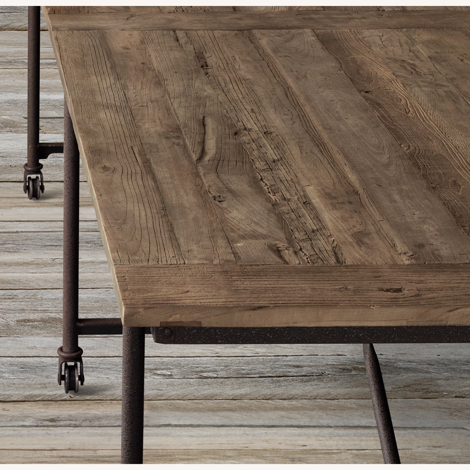 Restoration Hardware Flatiron Dining Table 92'' - image-5