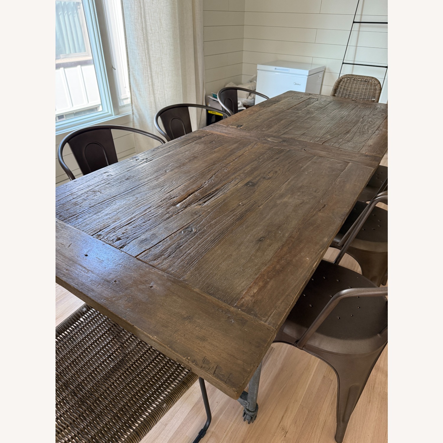 Restoration Hardware Flatiron Dining Table 92'' - image-6