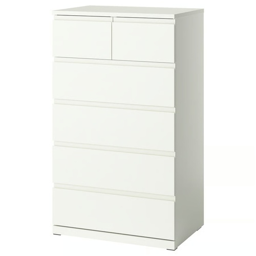 Used IKEA Storklinta 6-Drawer Chest White for sale on AptDeco