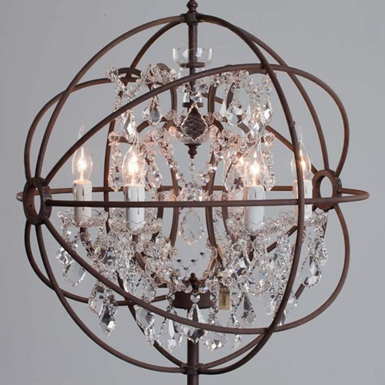 Restoration Hardware Gyro Crystal Floor Lamp - image-3