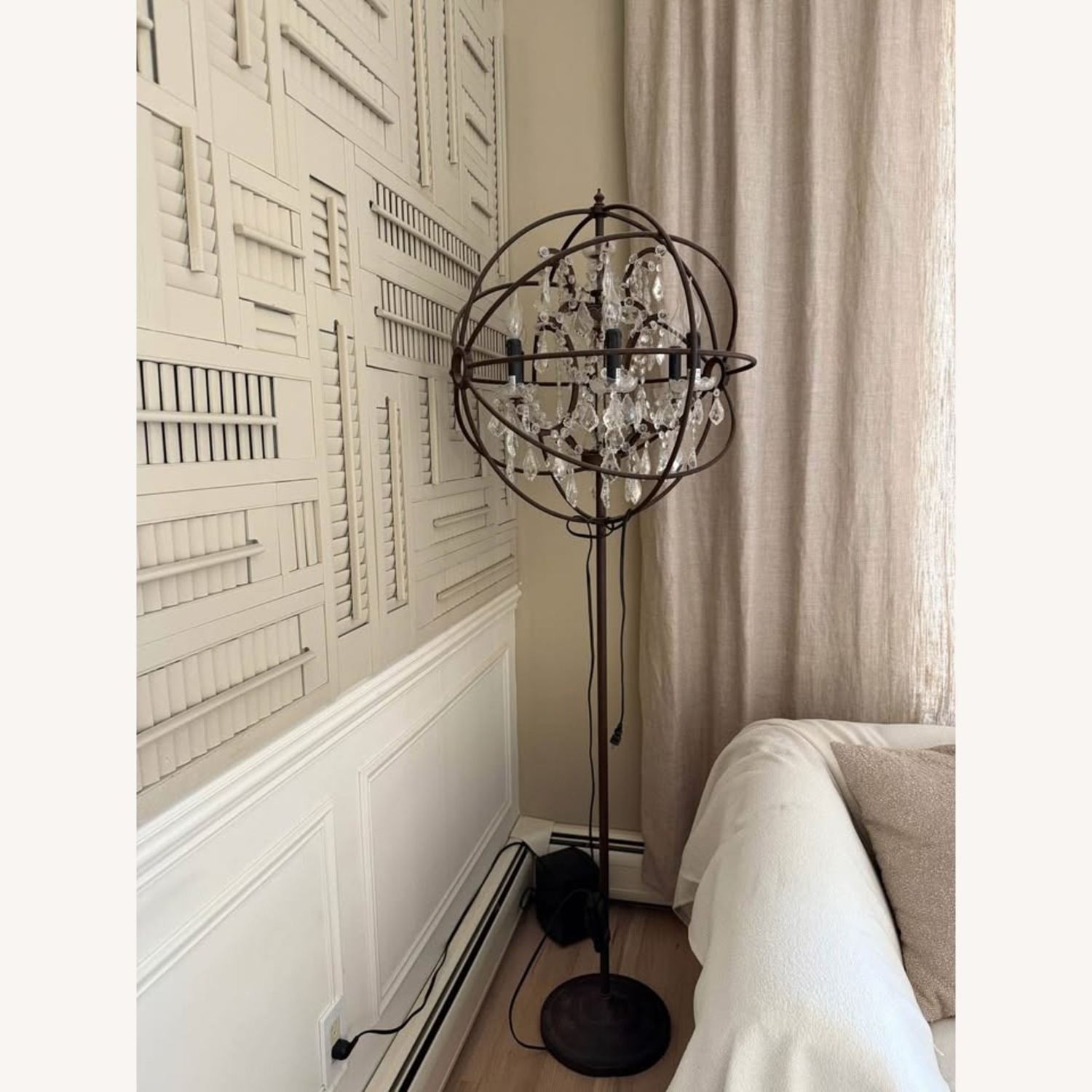Restoration Hardware Gyro Crystal Floor Lamp - image-1