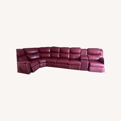 Used Palliser Red  3 Piece Sectional for sale on AptDeco