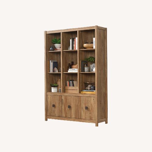 Used Sauder Storage Wall Sindoori Mango Finish for sale on AptDeco