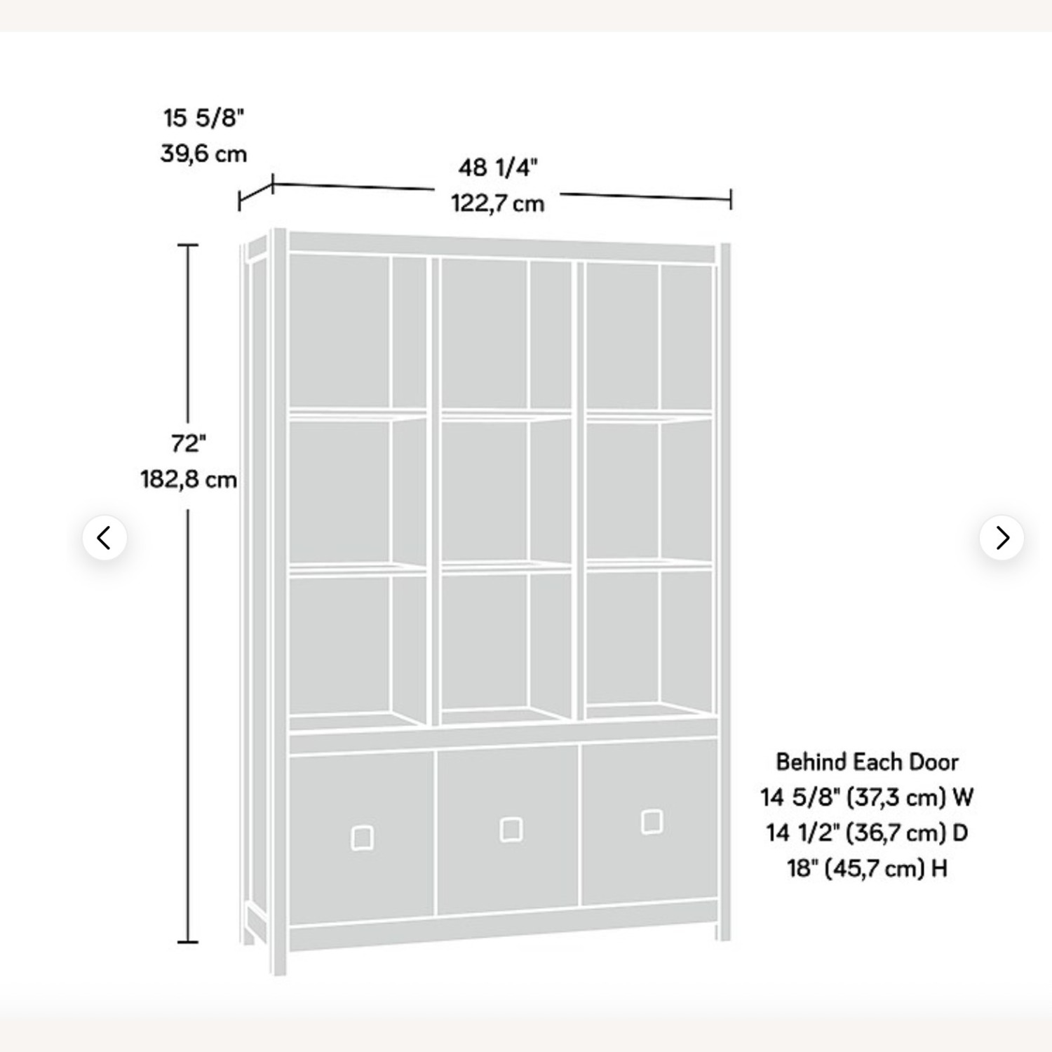 Sauder Storage Wall Sindoori Mango Finish - image-2