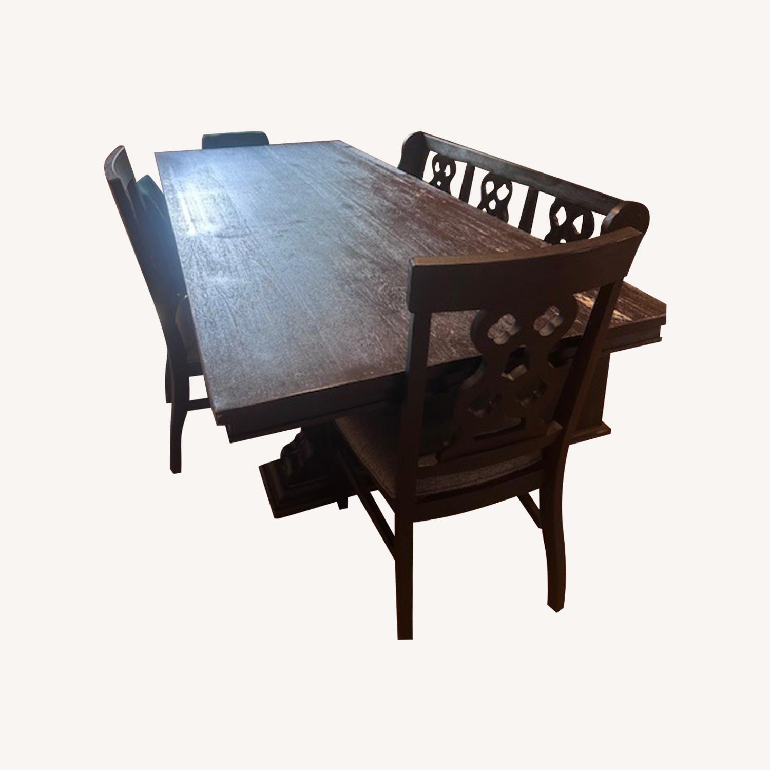 Dining Table with Bench - image-0