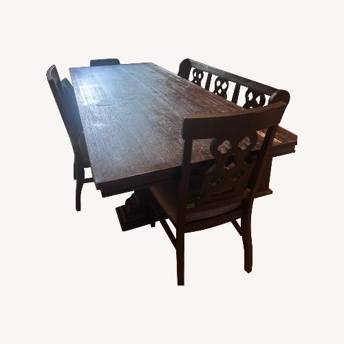 Used Dining Table with Bench for sale on AptDeco