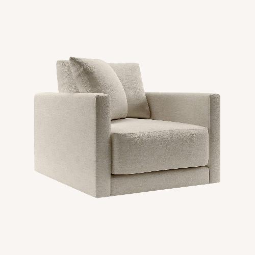 Used Crate & Barrel Custom Swivel Chair for sale on AptDeco