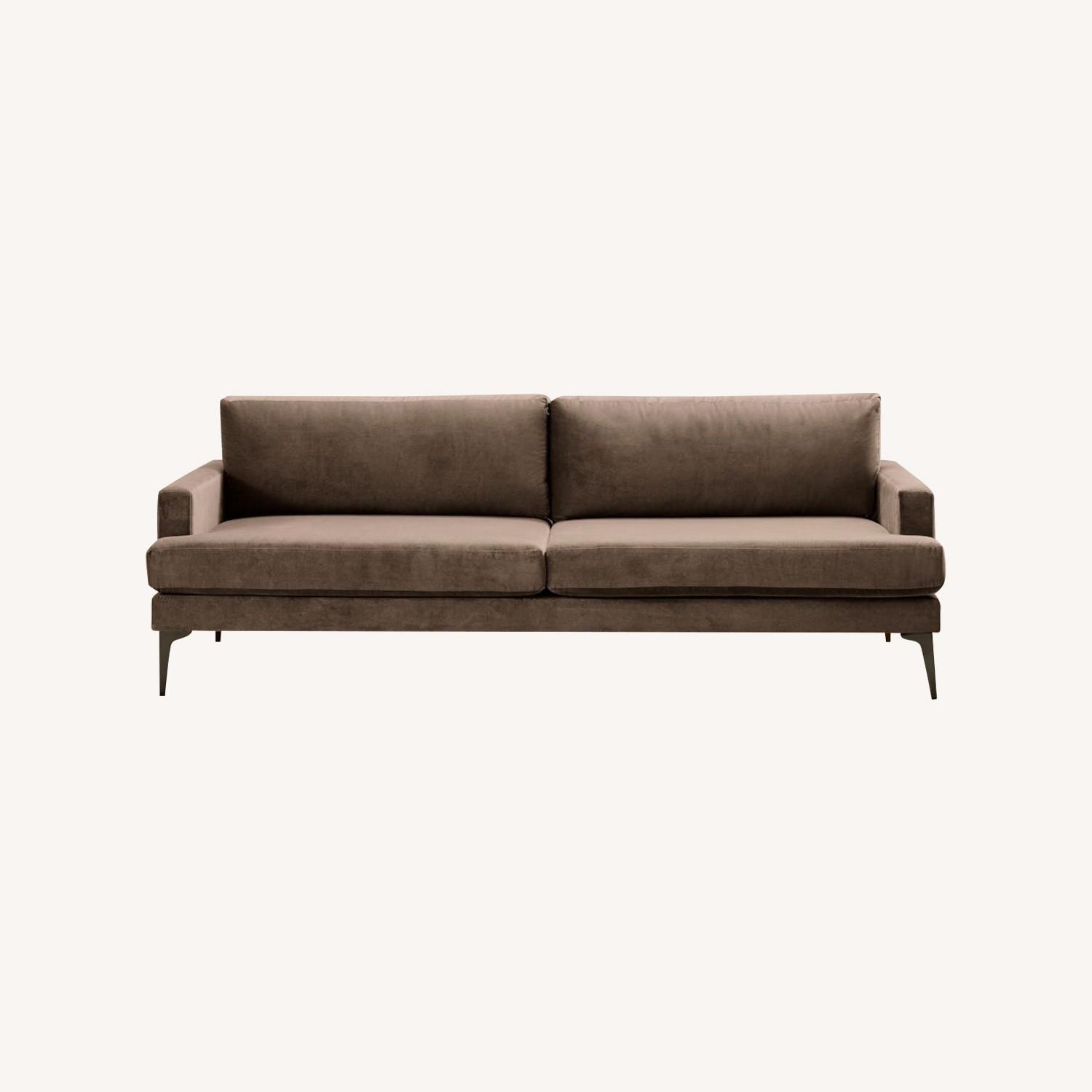 West Elm Mineral Grey Andes Sofa - image-0
