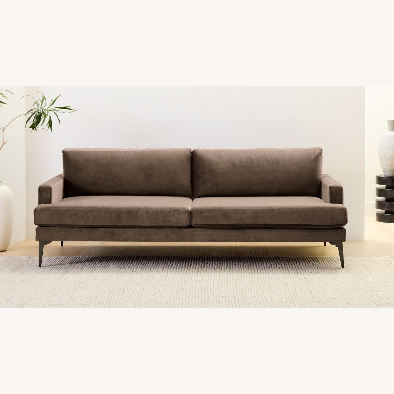 West Elm Mineral Grey Andes Sofa - image-4