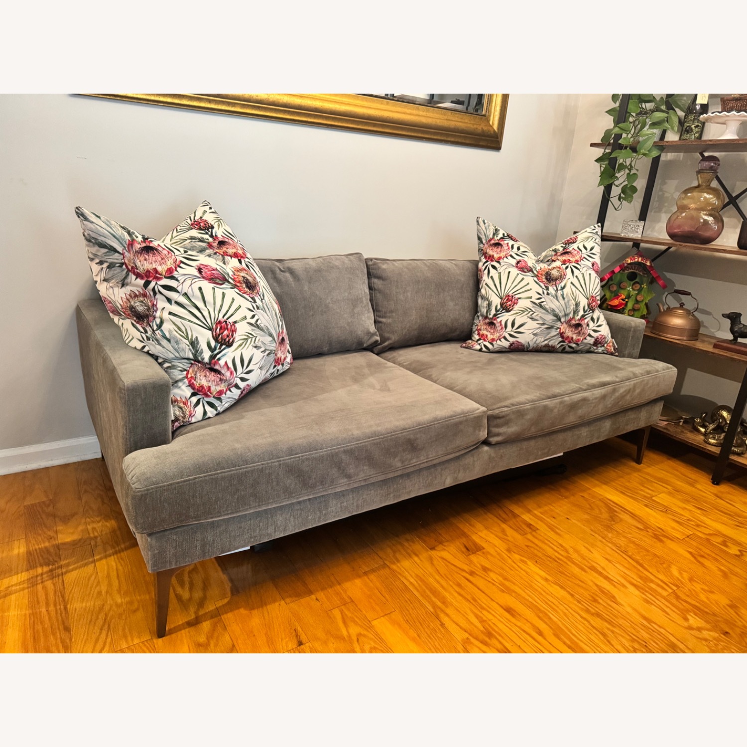 West Elm Mineral Grey Andes Sofa - image-1