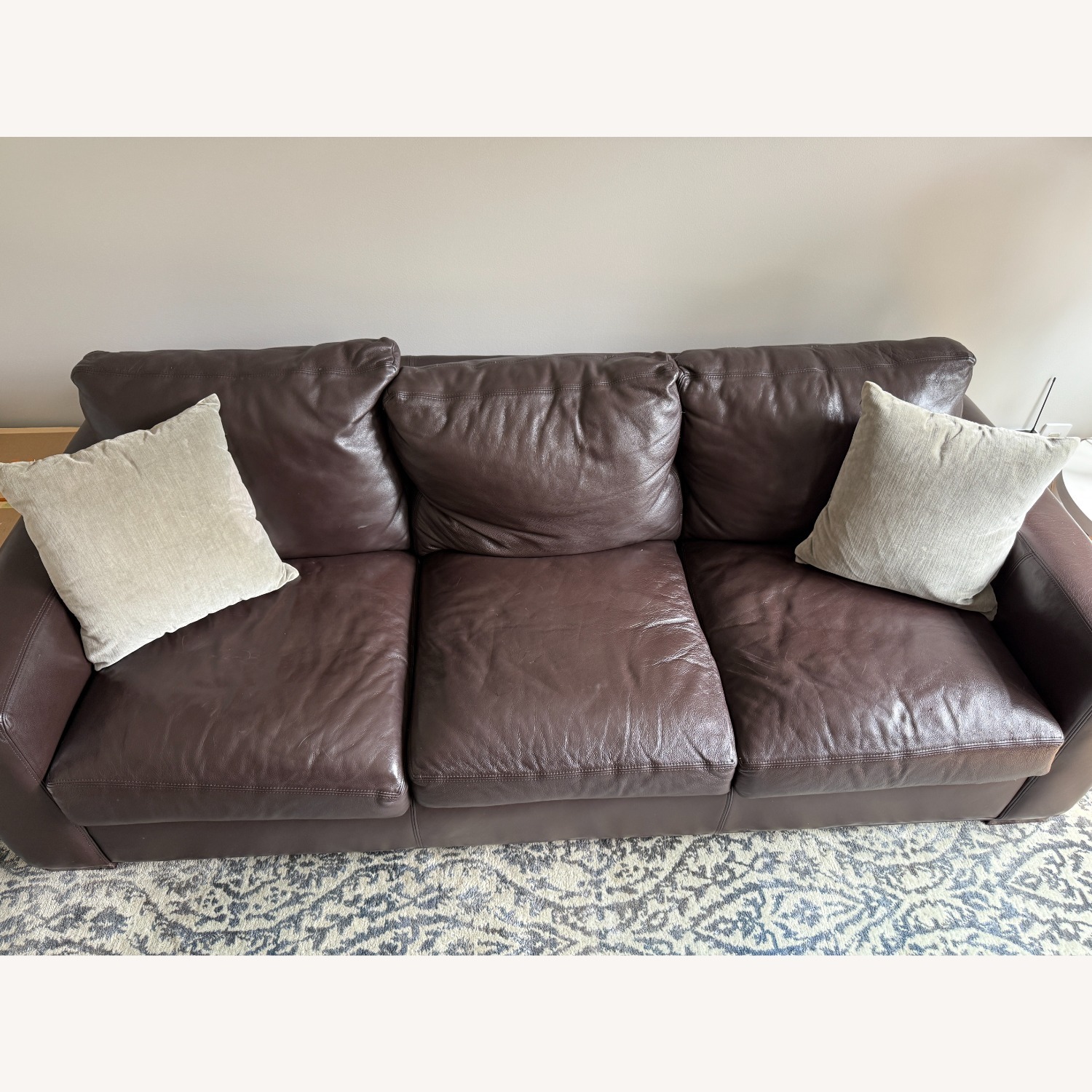 Room & Board Metro Leather Sofa - image-1