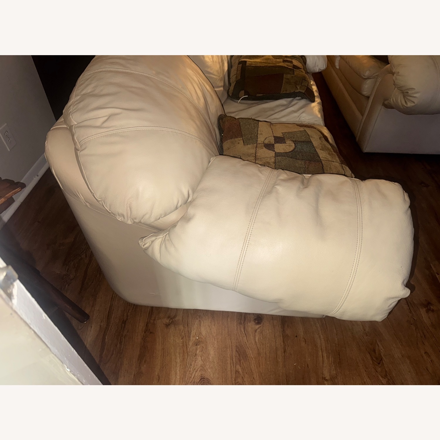 Tan Leather Sofa 3 Seats - image-2