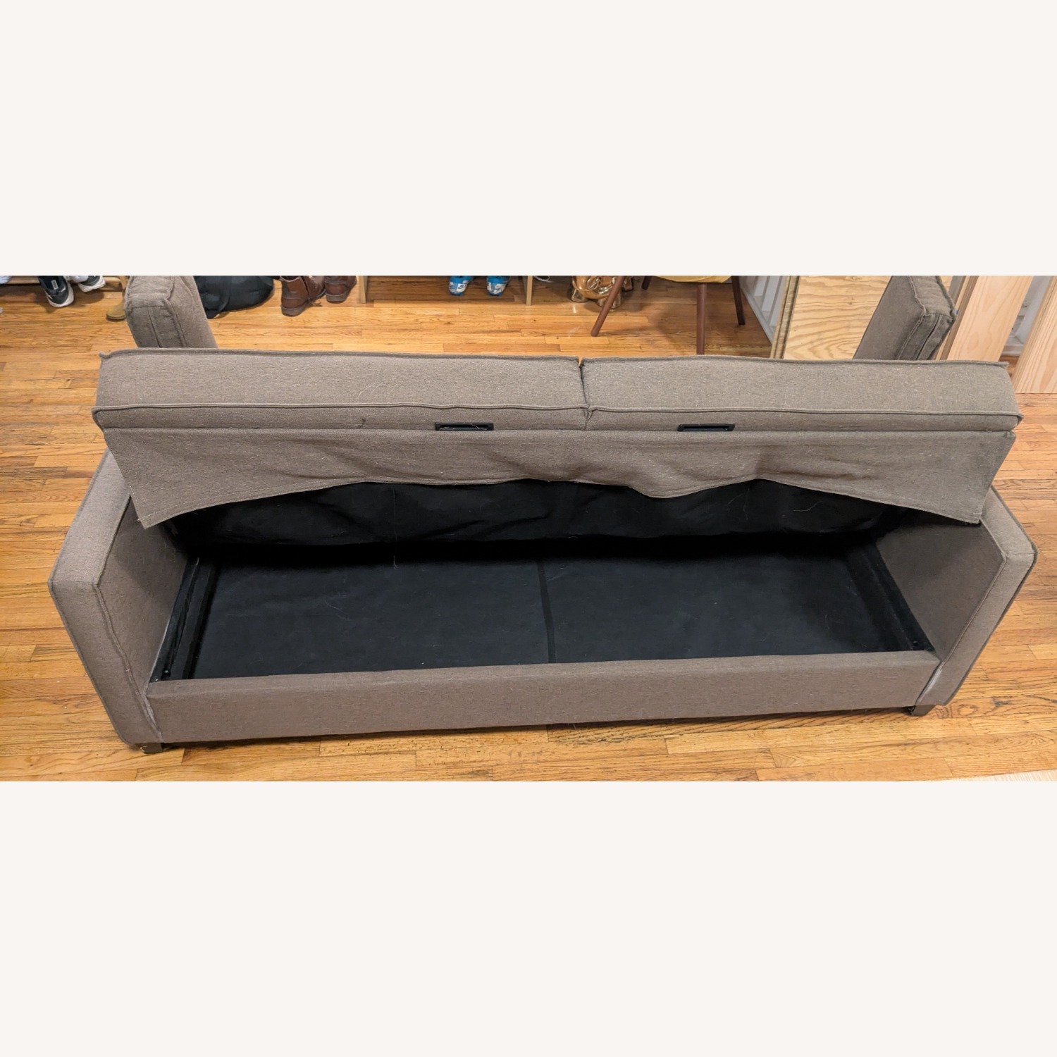 World Market Brown Nolee Folding Sofa Bed  - image-3