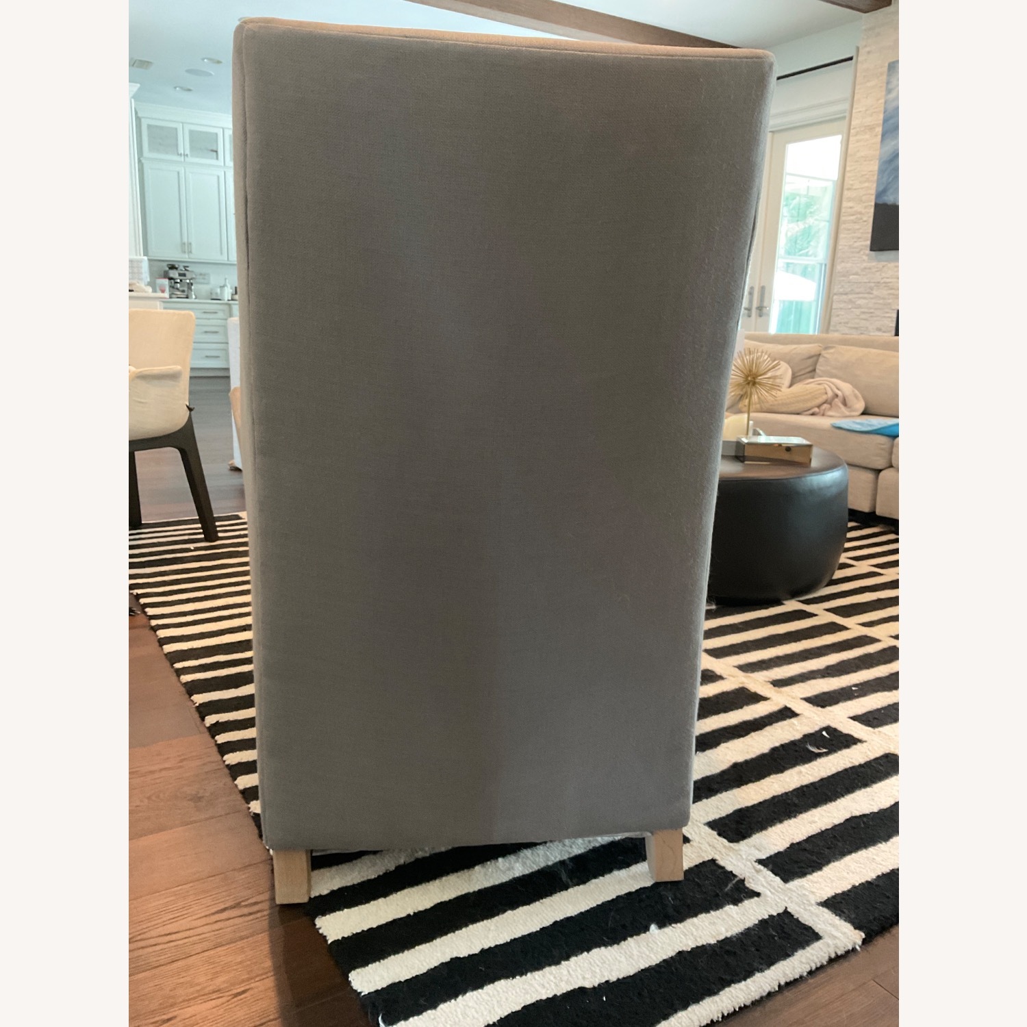 Verellen Wing Chair Steel Gray - image-4