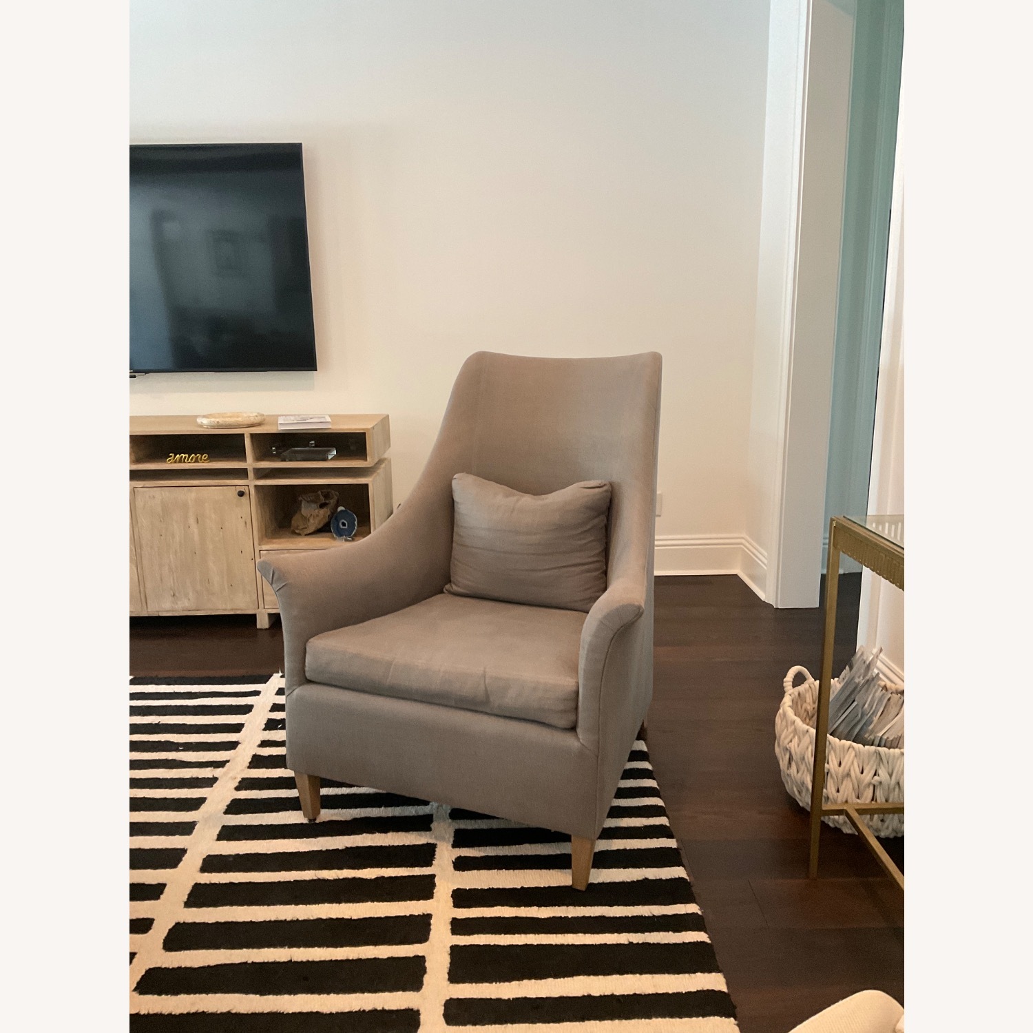 Verellen Wing Chair Steel Gray - image-3