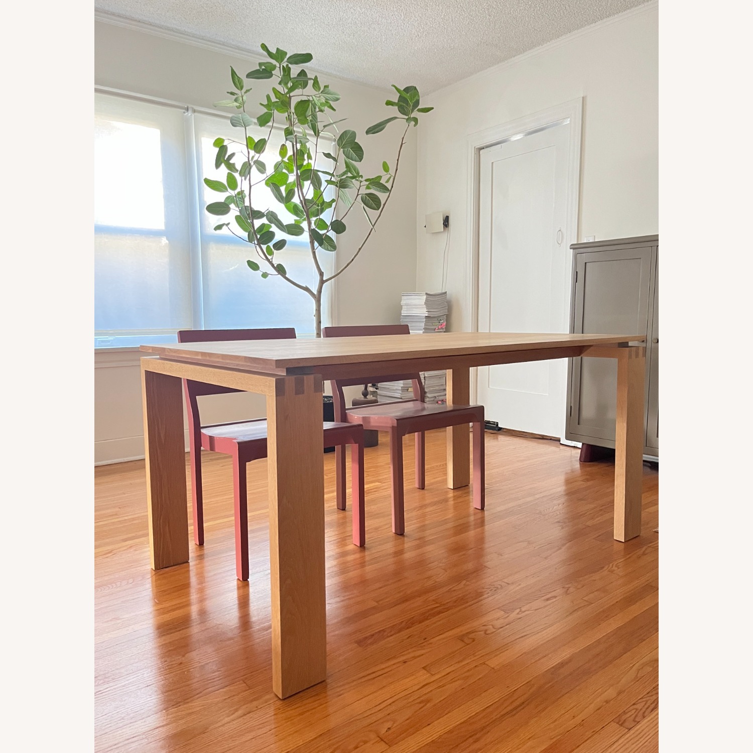 Solid White Oak Dining Table - image-1