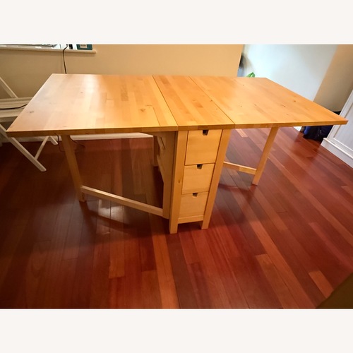 Used Norden Drop Leaf Table in Birch  for sale on AptDeco