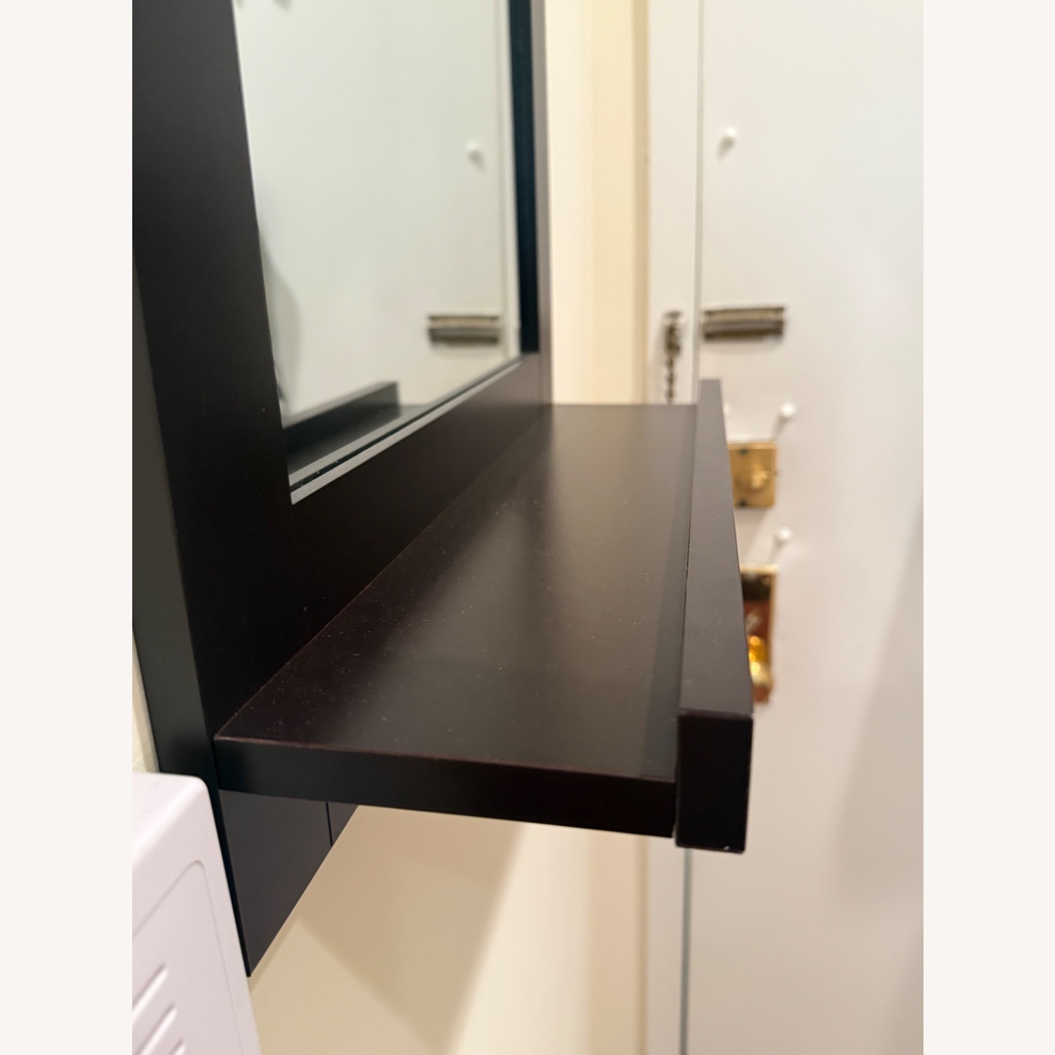 Amazon Artpower Rectangular Wall Mirror w Shelf & Hooks - image-4