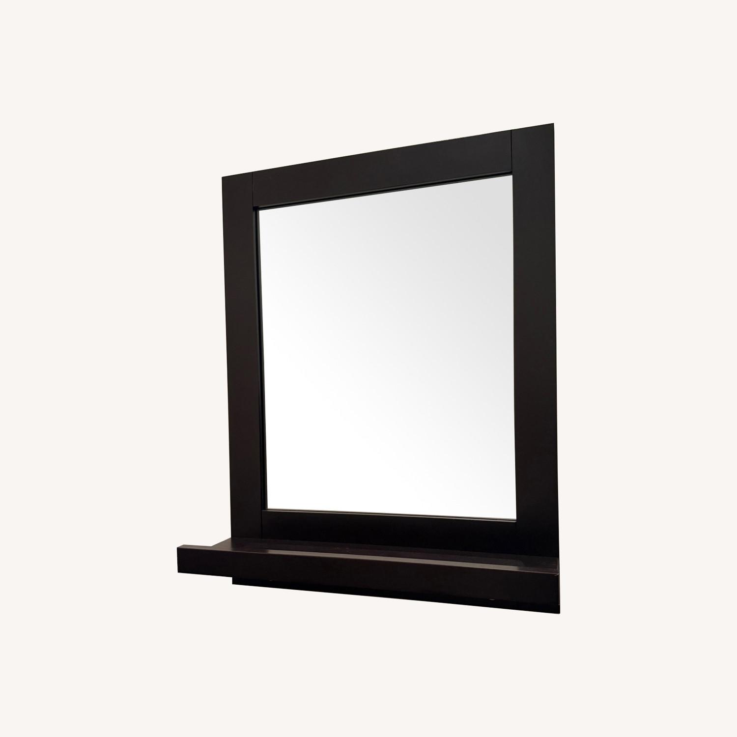 Amazon Artpower Rectangular Wall Mirror w Shelf & Hooks - image-0