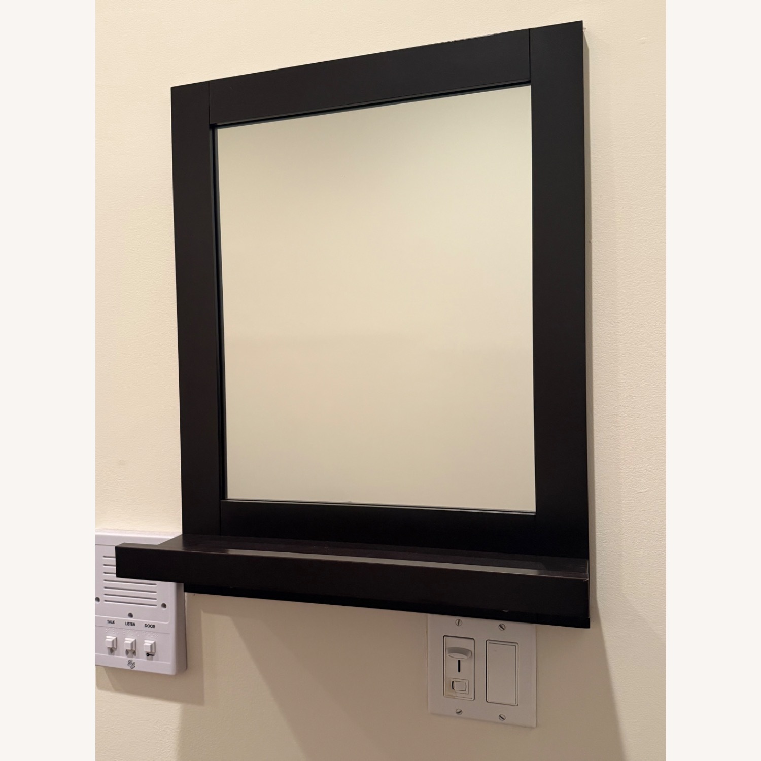 Amazon Artpower Rectangular Wall Mirror w Shelf & Hooks - image-1