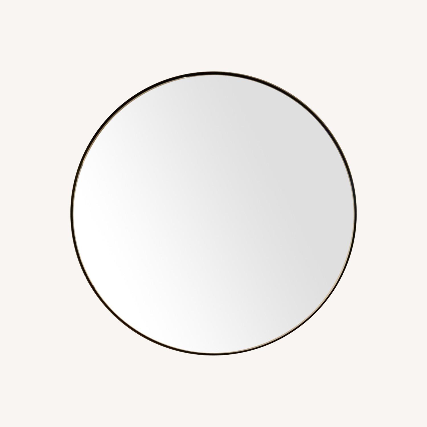 LINDBYN Round Wall Mirror Black - image-0