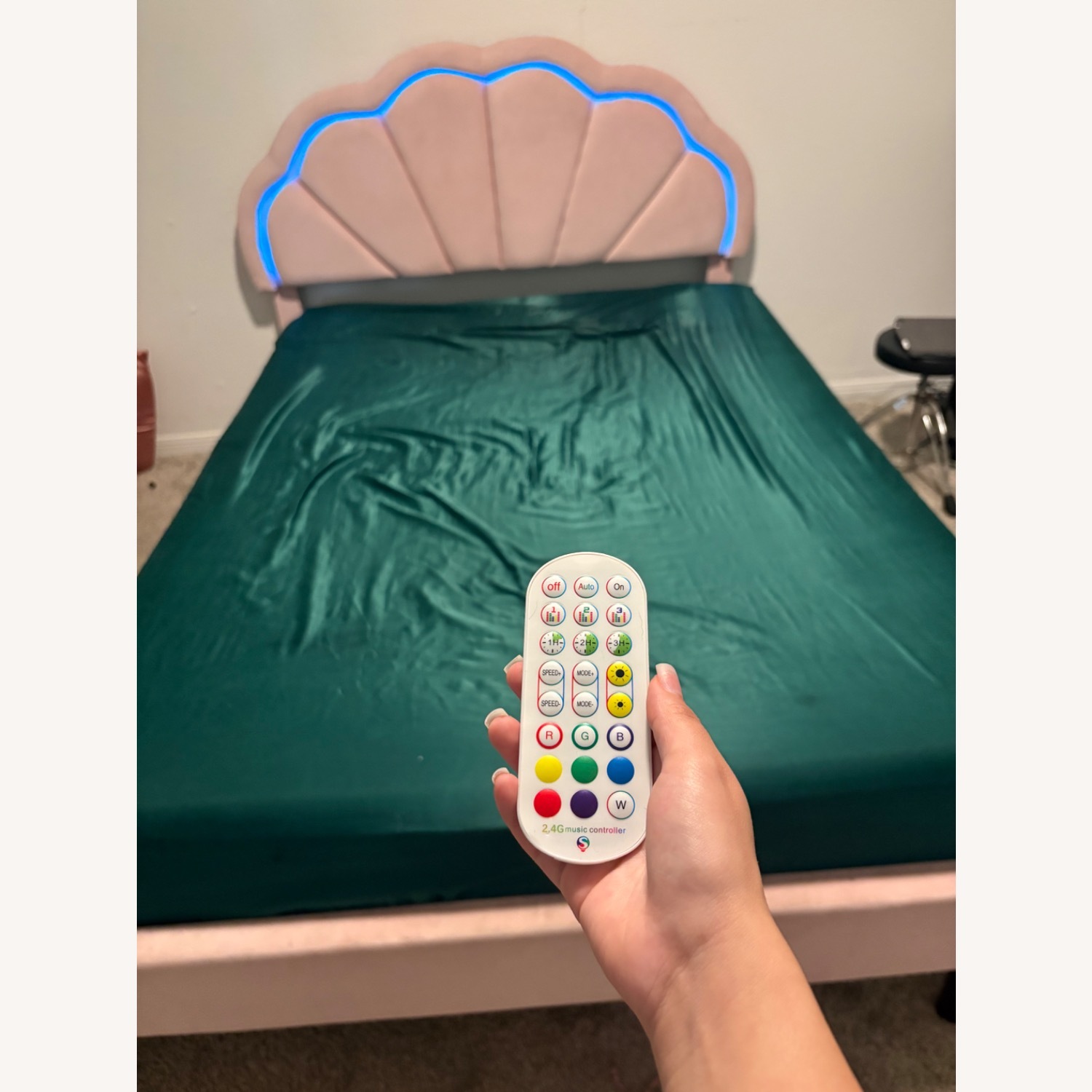 Full Size Light up Bed Frame - image-1