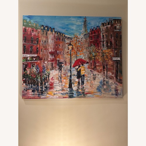 Used Canvas Print Paris Romance for sale on AptDeco