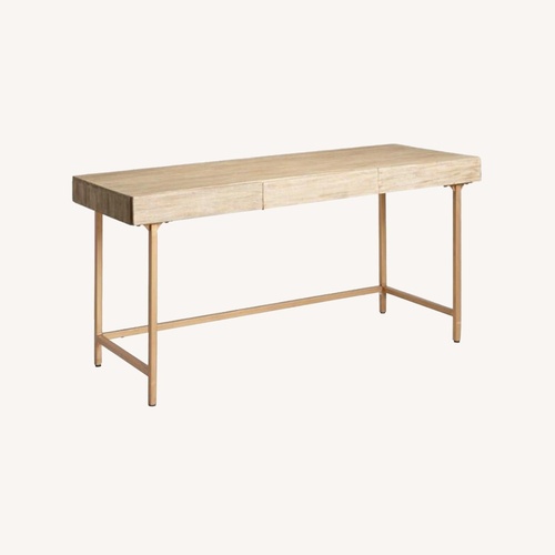 Used World Market Cristela Driftwood Desk for sale on AptDeco